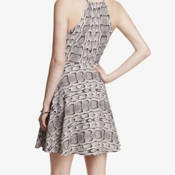 Snake Print Mini Sundress sz 0 - Picture 2 of 11